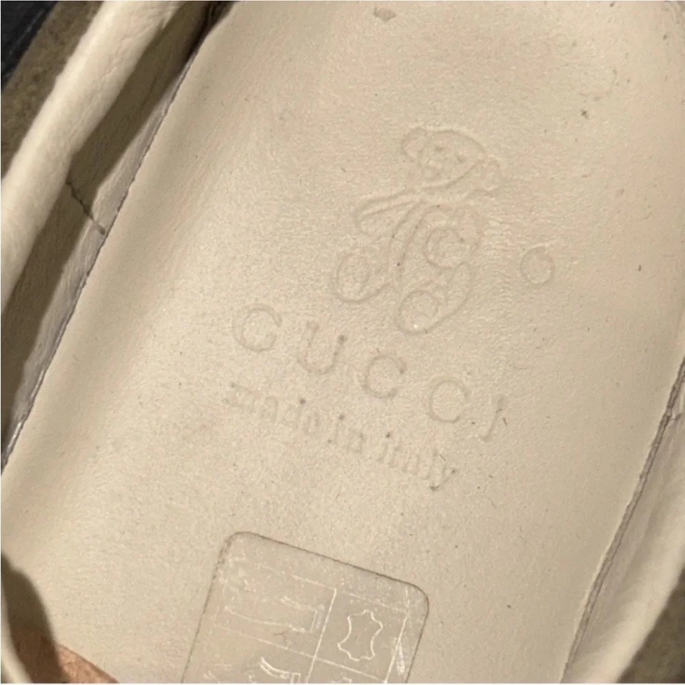 Authentic Gucci luxury designer signature Web suede leather slip on sneakers 13 - Picture 7 of 16